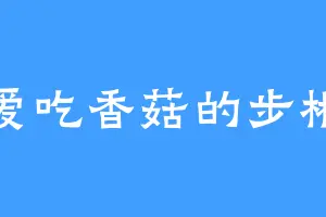 爱吃香菇的步彬