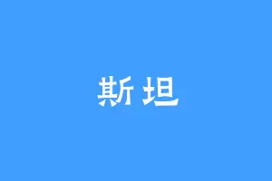 斯坦