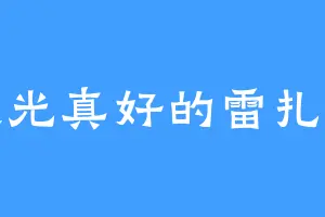 眼光真好的雷扎德