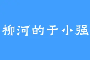 柳河的于小强