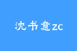 沈书意zc