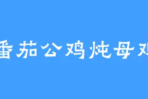 番茄公鸡炖母鸡