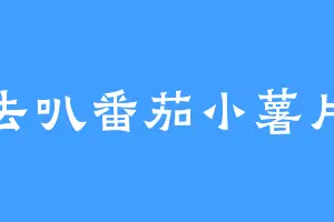 去叭番茄小薯片