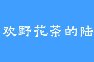 喜欢野花茶的陆匀