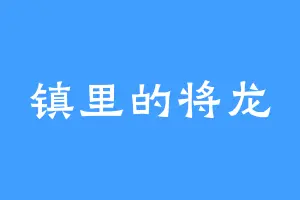 镇里的将龙