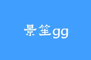景笙gg