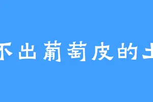吐不出葡萄皮的土豆