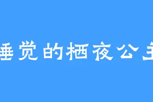 睡觉的栖夜公主