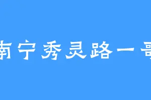 南宁秀灵路一哥