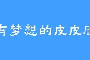 有梦想的皮皮欣