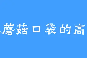 爱吃蘑菇口袋的高嘉俊