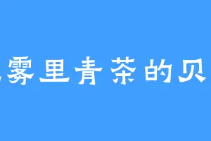 爱吃雾里青茶的贝洛娃