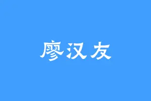廖汉友