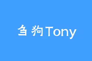 刍狗Tony